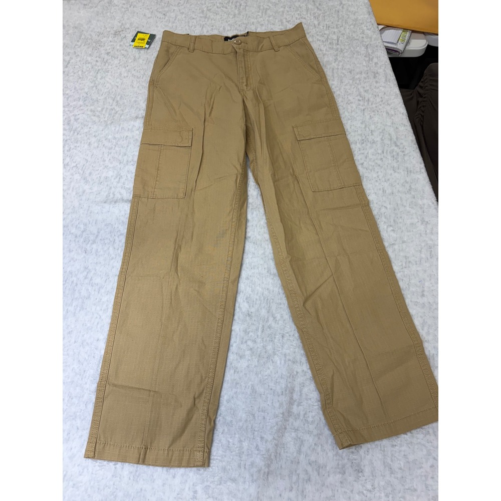RSQ Kids Loose Fit Cargo Ripstop Pants Tan PDD23Q32GB Size 16 NWT